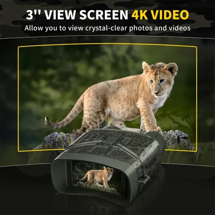 4K Night Vision Goggles – 3-in-1 Binoculars for Camping, Security & Outdoor Adventures