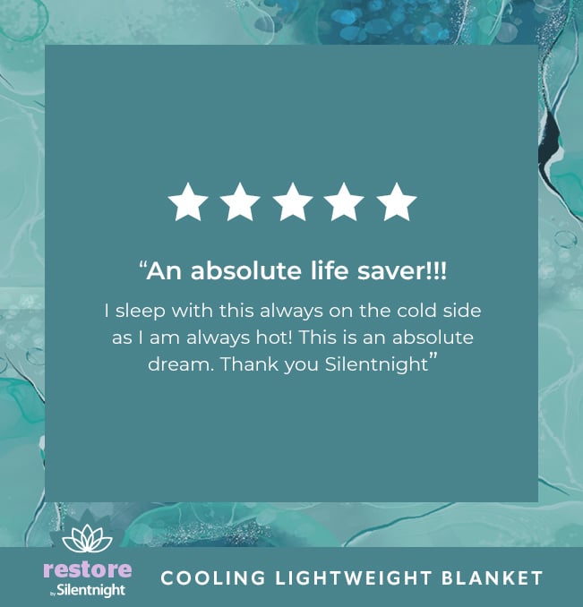 Silentnight Restore Cooling Lightweight Blanket: Comfortable Cooling, The Perfect Sleep Companion