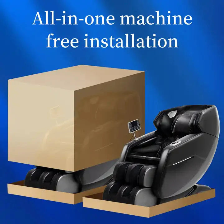 3D High-End Luxury Massage Chair with SL Track, Leg Black Extension & Zero Gravity Musical Bliss