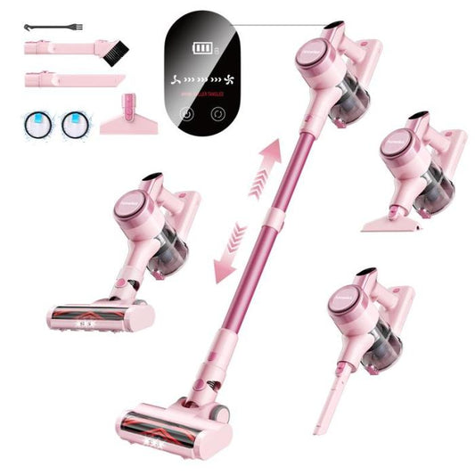 Homeika 300W Cordless Vacuum Cleaner - 23KPa Suction, 48min Runtime, LED Display, Sofa Brush for Hard Floor, Carpet & Pet Hair