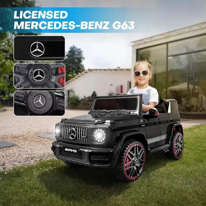 TEOAYEAH 12V 7Ah Licensed Kids Ride on Car for Kids Ages 3-6, AMG G63